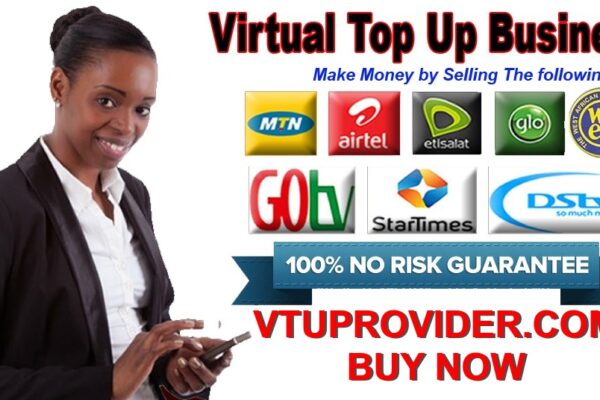 Free for Lifetime VTU Business Website
